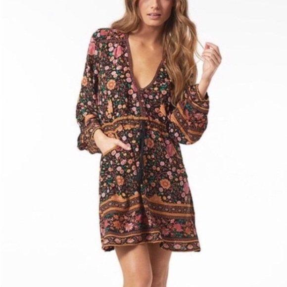 RARE Spell & The Gypsy Collective Folktown Playdress Winter Garden Size Large - Picture 2 of 8